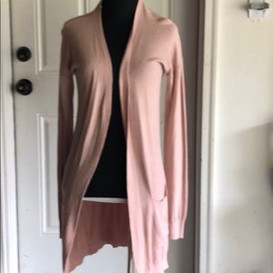 Long Pink Cardigan